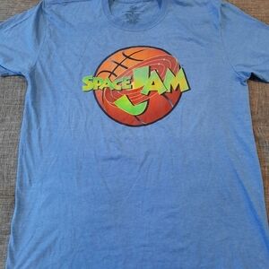 Space Jam Men's Blue Tee Shirt New •Size XL•